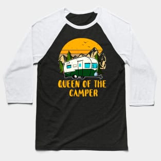 Queen Of The Camper Baseball T-Shirt